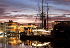 SS Great Britain docked in Bristol's Harbourside