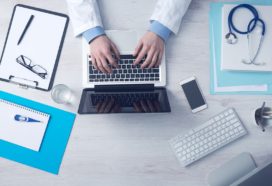 Doctor at desk