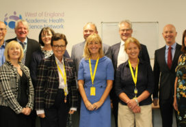 The AHSN senior team and board meet with Professor Stephen Powis