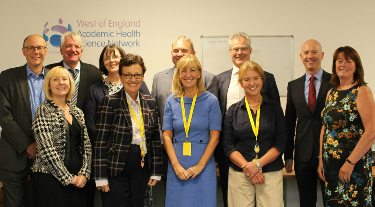 The AHSN senior team and board meet with Professor Stephen Powis