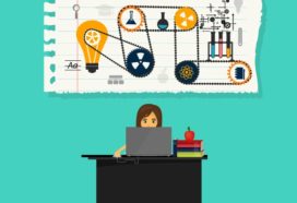 Person at desk