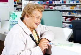woman in pharmacy